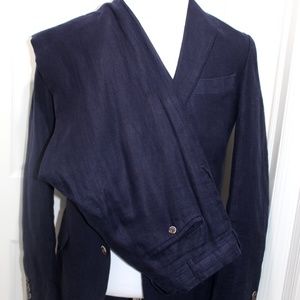 SUITSUPPLY ARCORfato Bespoke 100% Linen Suit 38L